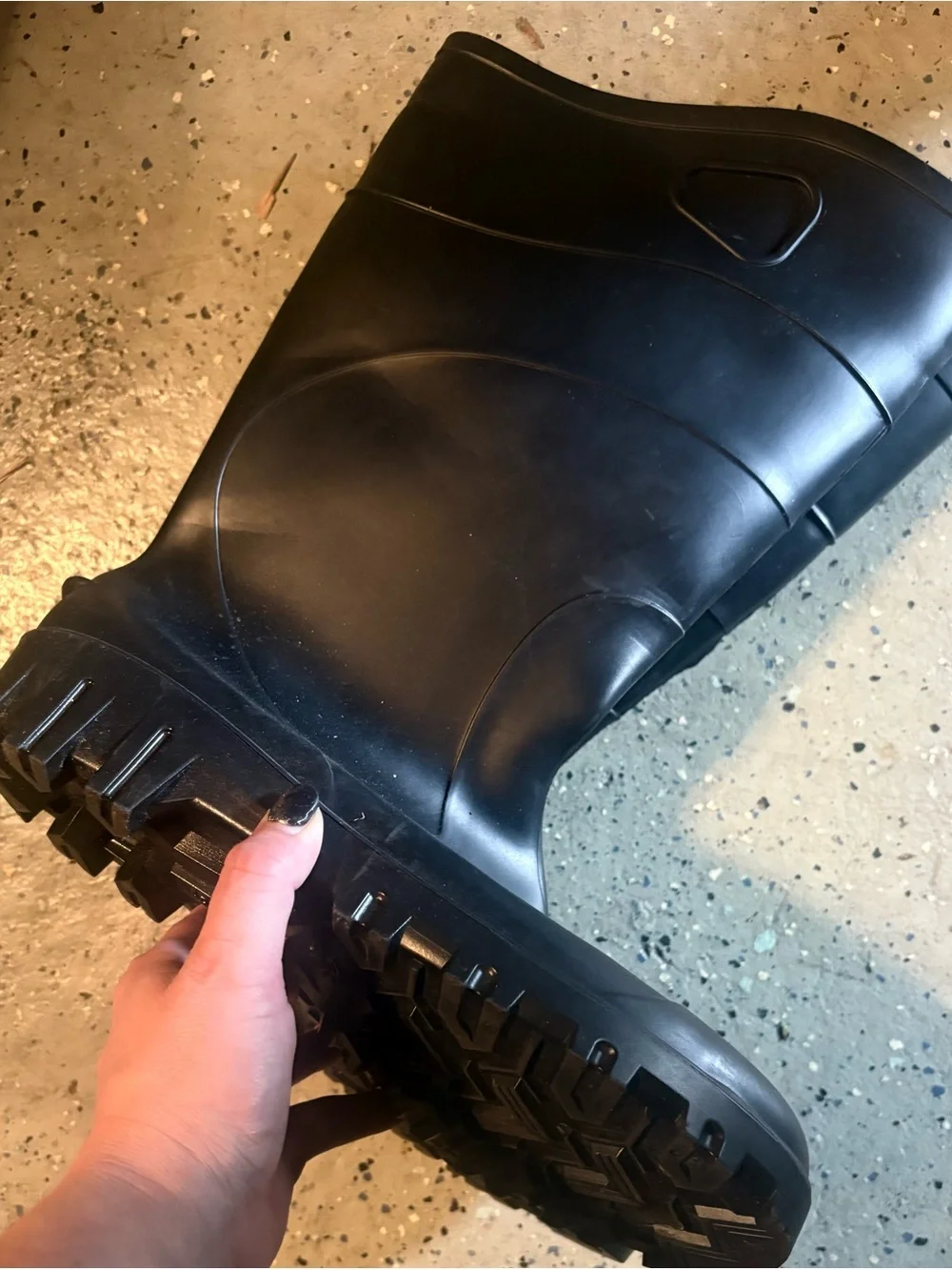 Heartland Classic Black Waterproof Rubber Work Boot brand new! Size 11